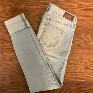 Light blue skinny jeans